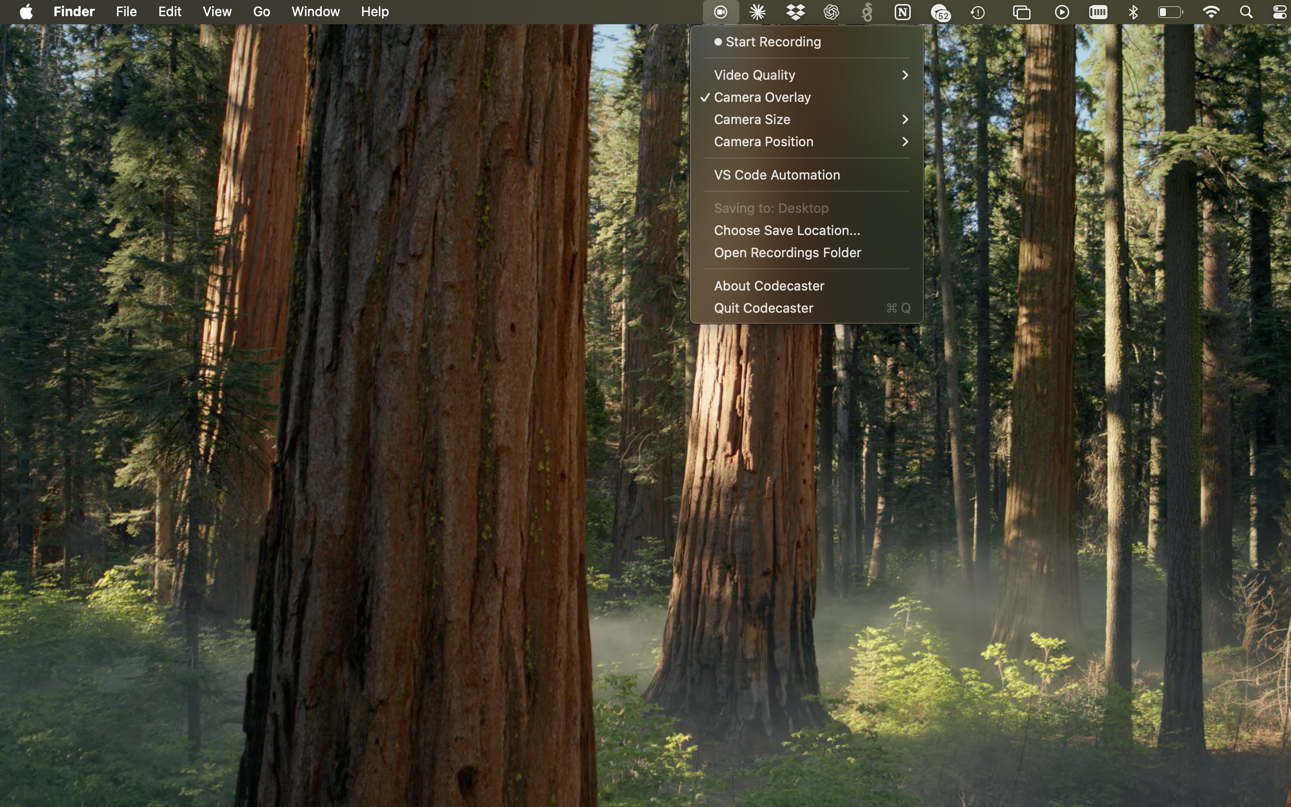 Main Menu Interface